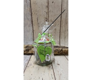 Stickserie ITH - Wunschglas Glücksglas Anhänger & liebe Worte